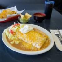 Big Jefe DBL Breakfast Meat Burrito  · Our big breakfast burrito comes with double meat.