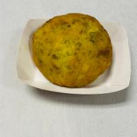 Tikki  · Deep fried round potato patties.