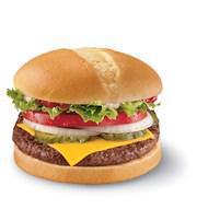 1/4 lb. Grill Burger with Cheese · Two 100% beef burger equaling over 1/4 lb. topped with melted cheese, thick-cut tomato, cris...
