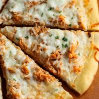 Buffalo Chicken · Smoked chicken breast tossed in a franks hot sauce and topped with a ranch dressing and cila...