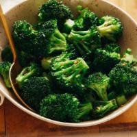 Broccoli · Prepared either steamed or sauteed with oil and garlic.