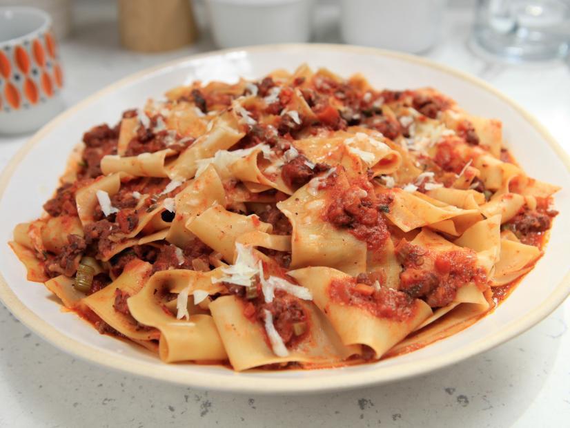 Bolognese Pappardelle  · Fresh pappardelle with meat ragu.