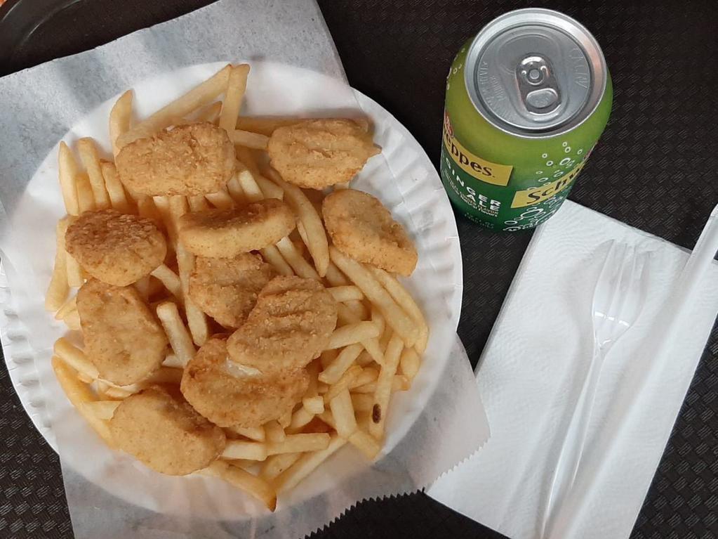 6 Pcs Chicken Nuggets Combo · 6 Pcs Chicken Nuggets, Fries, & Soda