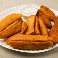 Potato Wedges · Large chunk of potato that is baked or fried. 