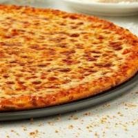 Serious Cheese Pizza · Loaded with provolone cheese.