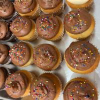 Birthday Celebration  · Vanilla Cupcake with Chocolate Buttercream and few sprinkles. 