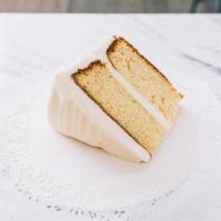 Classic Vanilla · Our super moist 2 layer classic vanilla cake and vanilla buttercream made with pure vanilla ...