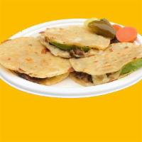 Mulitas Plate · Choice of protein: asada, carnitas, chicken, chorizo, ground beef, machaca, pastor, or shred...