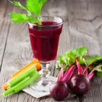 Heart Beet Juice · Fresh juice made with beets, orange, carrot, and apple.