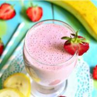 Strawberry Banana Smoothie · Fresh smoothie made with strawberries and banana.