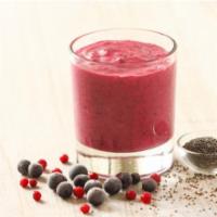 Very Berry Smoothie · Fresh smoothie made with blueberries, blackberries, strawberries, and apple juice.