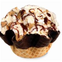 All Lovin' No Oven™ Ice Cream · Cake Batter® ice cream with cookie dough, whipped topping and fudge.