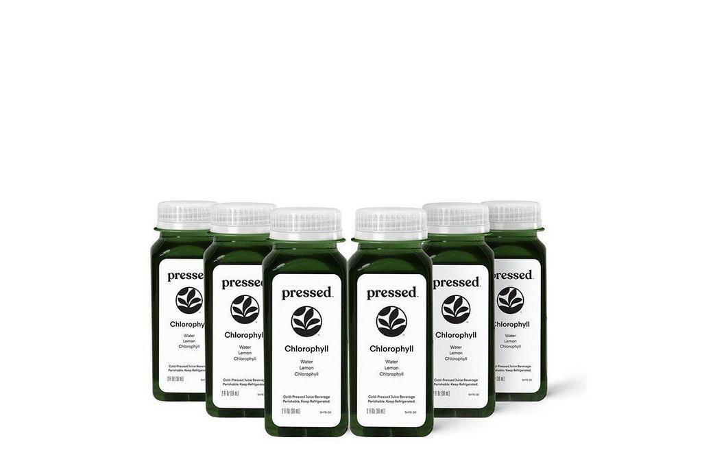 Chlorophyll Shot 6-pack · This bundle is packed with 6 Chlorophyll Shots. With a light and subtle “green tea” taste, this 2oz hydration shot is recommended for anyone looking to add a boost to their h2o. Simply dilute into any amount of water for an instant hydration enhancer or take it as a straight shot.
