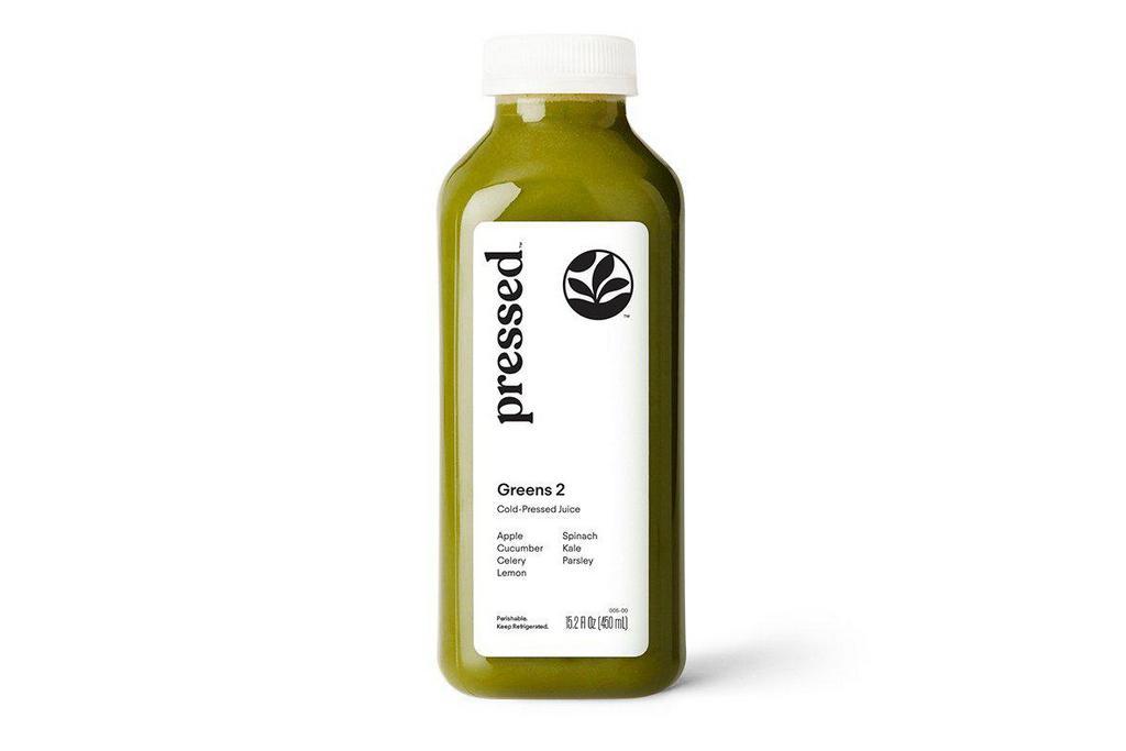 Sweet Greens - Greens 2 · It’s a blend of apple, cucumber, celery, lemon, spinach, kale and parsley. Pressed apples put a sweet spin on this balanced green juice. Green spinach and kale, hydrating cucumber and other leafy veggies are balanced by apples and lemon. A perfect choice for those new to juicing.