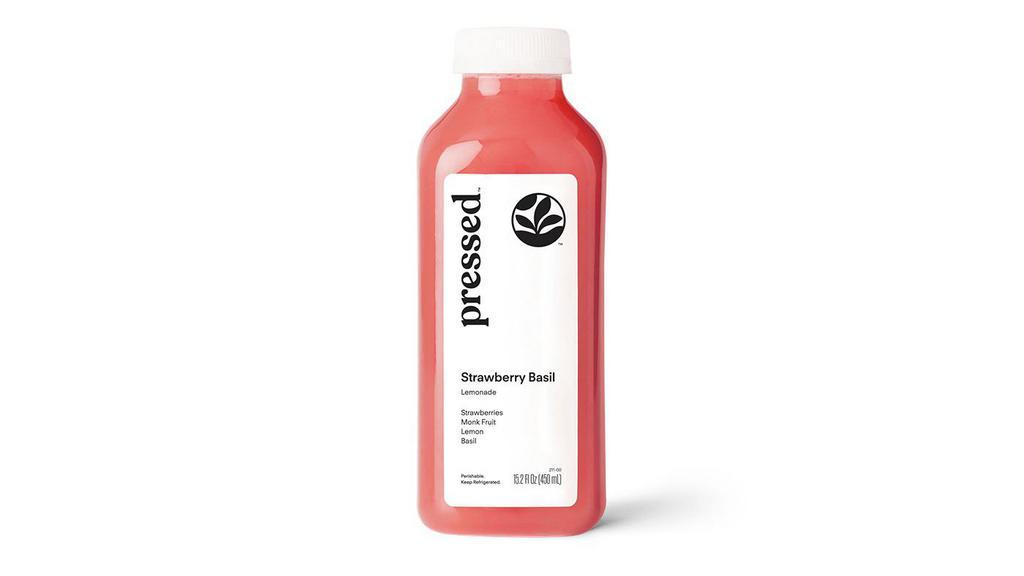Strawberry Basil Lemonade · It’s a blend of strawberries, monk fruit, lemon and basil. At only 20 calories per bottle, this lemonade is a refreshing ＆ light combination of fruity strawberries ＆ a light touch of herbaceous basil.