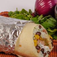 Steak Build It Burrito or Bowl · Starts with  sour cream, Pepper Jack cheese and cilantro rice. Pick beans (pinto and black),...