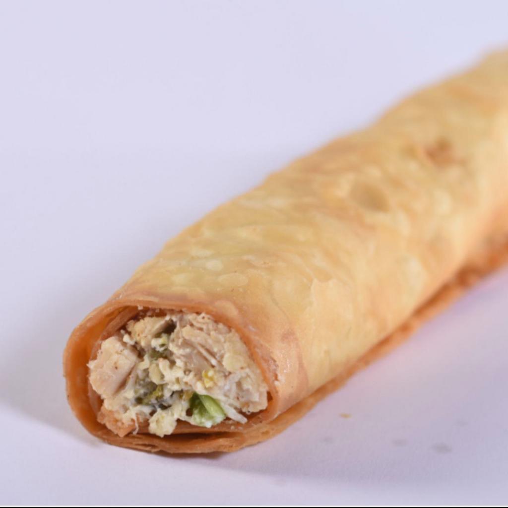 Combo 2. Crisp Chicken · Seasoned grilled chicken, cream cheese, green onions, and mild green chilies rolled in a crisp golden tortilla.