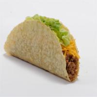 Combo 3. Two Crisp Tacos · Seasoned ground beef, cheddar cheese, and lettuce in a crisp corn shell.