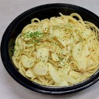 Spaghetti with Garlic and Oil · Spaghetti in a sauce of fresh sauteed garlic and extra virgin olive oil. 