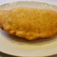 Sausage Calzone · Fried Calzone with Ricotta & Mozzarella and Sausage.
