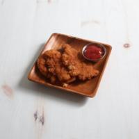 Chicken Fingers · 5 pieces. Served with honey mustard sauce.
