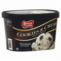 Perrys Cookies & Cream 1.5 Quart · Our premium ice cream is slow cooked one batch at a time for as much flavor, texture, and joy