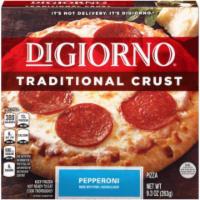 DiGiorno For One Pepperoni Pizza 9.3oz · This tasty any-time meal will steal a pizza your heart! It's the perfect size and perfect po...