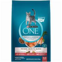 Purina One Tender Selects Blend With Real Salmon Cat Food 3lb · Made with real salmon and 0% fillers. Omega-6 helps give your cat a radiant coat and healthy...