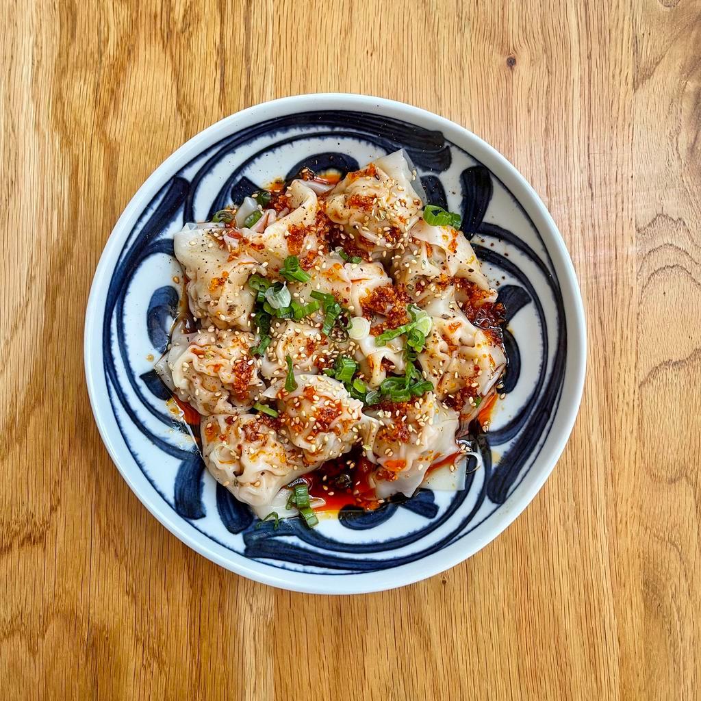 *NEW* Chili Wonton *Highly Recommend* · Ginger pork & shrimp wonton in chili oil sauce, top with sesame and scallion.