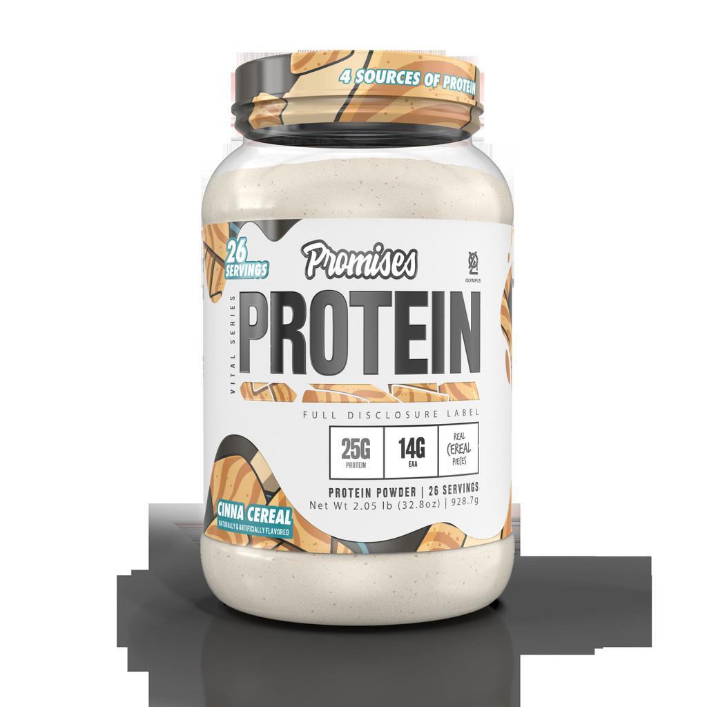 Promises · Meal replacements, weight management

Whey Concentrate, Whey Hydrosalate, Whey Isolate, Micellar Casein & Digestive Enzymes In Every Serving!
3 Amazing Flavors to Choose from!