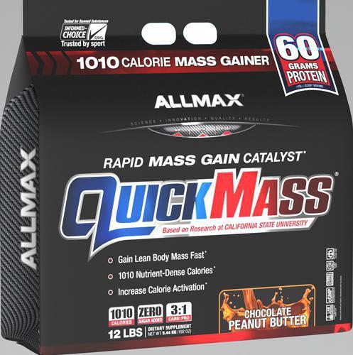 Quickmass · Mass Gainer
1010 nutrient-dense calories per serving
Made with sweet potato, oat fiber & quinoa
100% free of artificial colors and dyes
100% whole protein source with zero non-protein amino acids