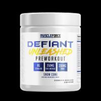 Muscle Force Defiant Unleashed · Defiant Unleashed

combined Eria Jarensis and 2-aminoisoheptane (DMHA)
Both provide a focuse...