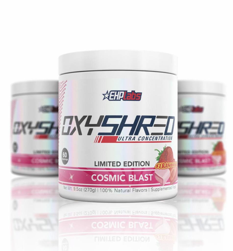 EHP Labs- Oxyshred · Oxyshred

-Highly advanced and extremely powerful thermogenic fat burner that stimulates your body’s fat receptor cells and boosts your metabolism to promote an increased level of fat burning.
-Can also be used as a great fat burning pre-workout product to increase fat breakdown during your cardio or training session!