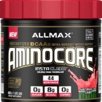 Aminocore 400 mg. · AMINOCORE:
Delivers 8.18g of BCAA in a 9:6:5 ratio clinically proven to provide a 350% incre...
