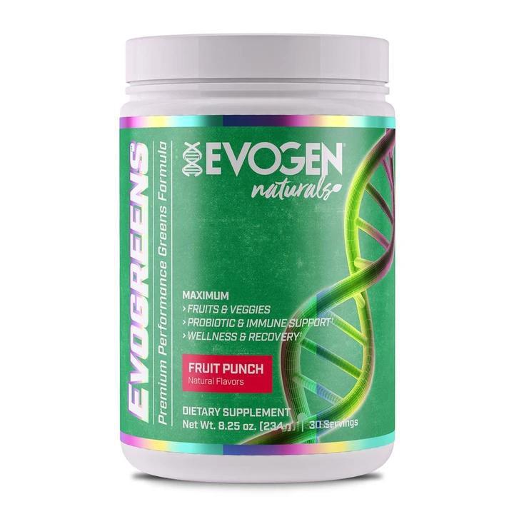 Evogreens Super Food · EVOGREENS:
6 Servings Fruits & Veggies
2 Billion CFU Probiotics for Immune Support
150mg VitaGranate for Cardiovascular Health
Zero Synthetic Colors, Sweeteners or Flavors
30 Day Supply