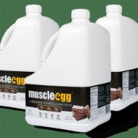 Muslce Egg Chocolate · -1 Gallon holds 160 Pasteurized Egg Whites (Cage Free)
-1 Cup = 25g of Protein
-1 CUp = 10 E...