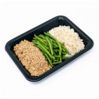 Ground Turkey, Rice & Green Beans · USDA CERTIFIED & CRYOVAC SEALED.
93/7 ground turkey seasoned with our special blend of herbs...
