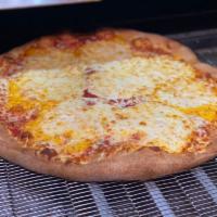 Quattro Formaggio Pizza · Mozzarella, provolone, cheddar and Parmesan cheese.