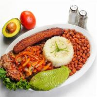 2. Grilled Steak in Creole Sauce · Includes rice, beans, salad and fried plantain. 