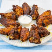 Hot Parmesan Wings · Fresh season wings toss with hot sauce and parmesan cheese.
