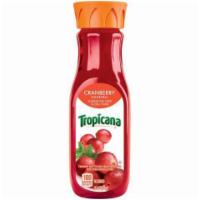 Tropicana Cranberry Juice 12oz · Refreshing cranberry juice beverage with a delicious tart, sweet taste and perfect to pack i...