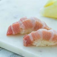 Bluefin Tuna Otoro Nigiri 8 Pcs · Nigiri sushi.