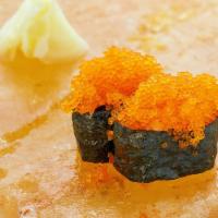 Tobiko Nigiri 2 Pcs · Nigiri sushi.