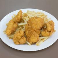 3 Chicken Tenders with Fries · 