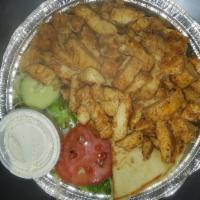 Grilled Chicken Platter · Served with rice and salad.
