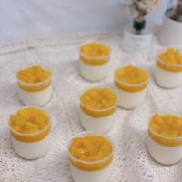 Shero's Mango & Peach Panna Cotta (1cup) · Mango and Peach Fruit  Panna Cotta,  Italian dessert of sweetened cream thickened with gelat...