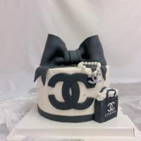 The Chanel Cake · Fondant hand made cake, all edible- Please pre-order 1-2 days in advanced