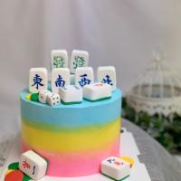 Mah Jong Rainbow Cake · Fondant hand made cake, all edible- Please pre-order 1-2 days in advanced