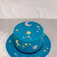 The Galaxy Cake · Fondant hand made cake, all edible- Please pre-order 1-2 days in advanced