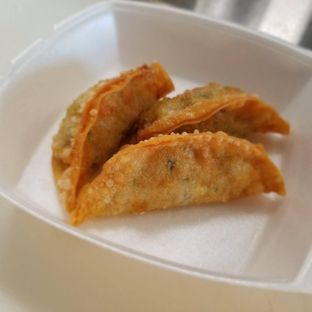 Mandoo (Fried Dumpling) · Fried dumplings. Vegetable or chicken.